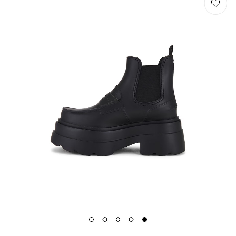 Alexander Wang Black Platform Ankle Boots - Picture 3 of 7